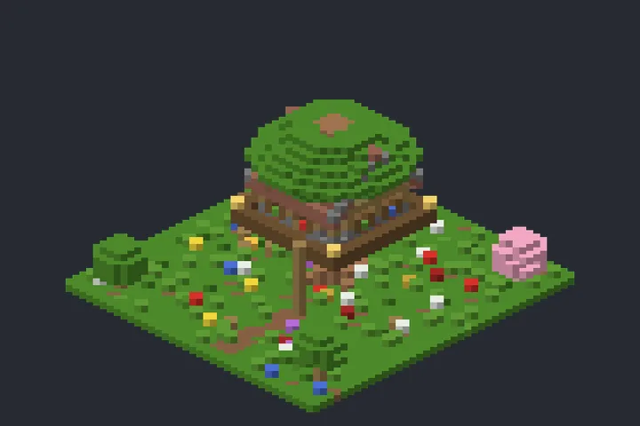 Casa da Copa da Colina no Minecraft