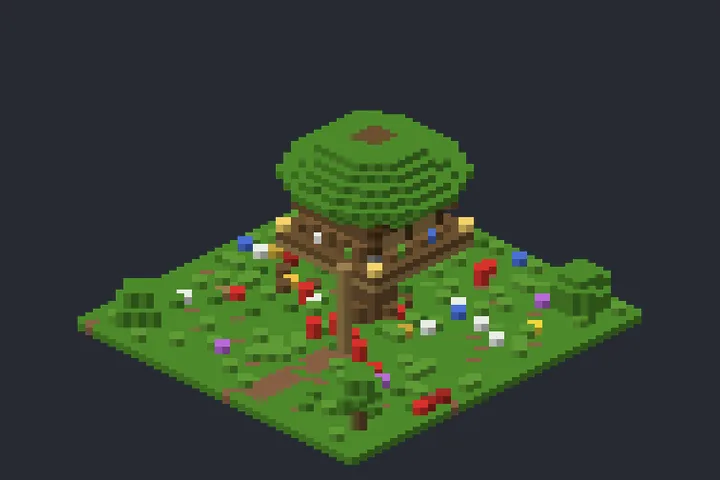 Casa da Copa da Montanha no Minecraft