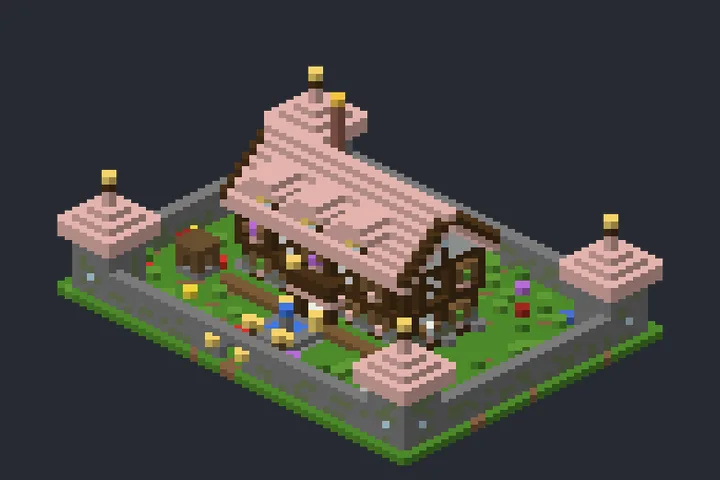 Casa das Fadas da Baía no Minecraft