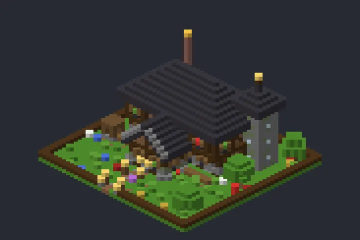 Casa das Fadas da Primavera no Minecraft