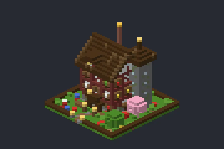 Casa das Fadas da Trilha no Minecraft
