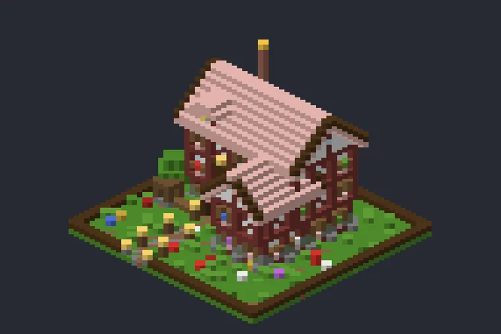 Casa das Fadas do Lírio no Minecraft