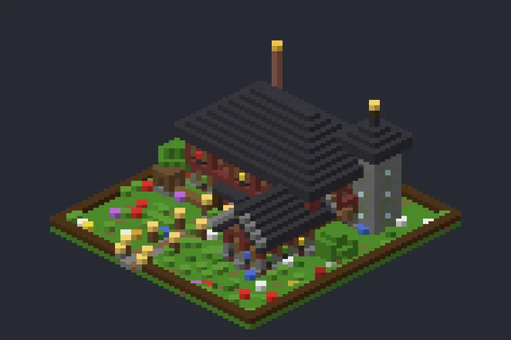 Casa das Fadas do Riacho no Minecraft
