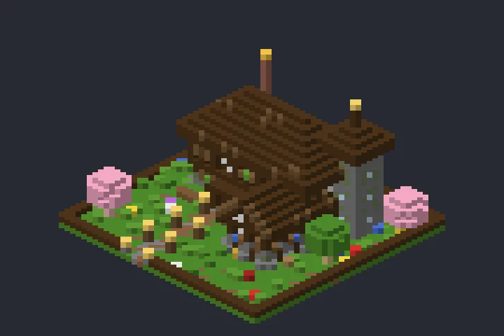 Casa das Fadas do Salgueiro no Minecraft