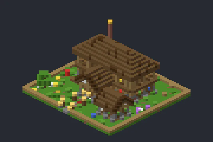 Casa de Campo da Baía no Minecraft