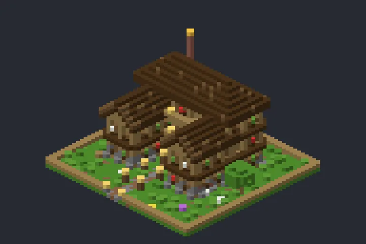 Casa de Campo da Floresta no Minecraft