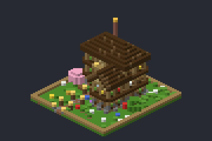 Casa de Campo do Carvalho no Minecraft