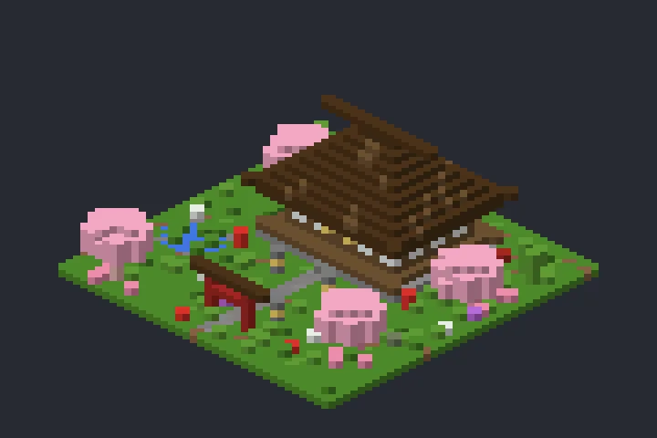 Casa de Chá das Flores no Minecraft