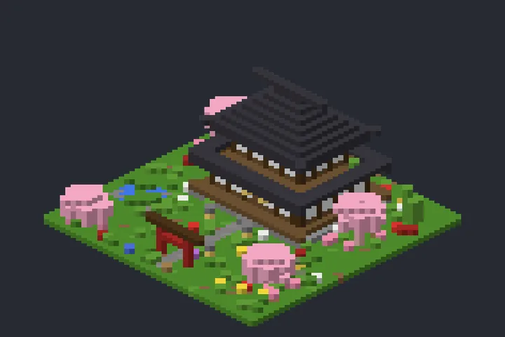 Casa de Chá do Moinho no Minecraft