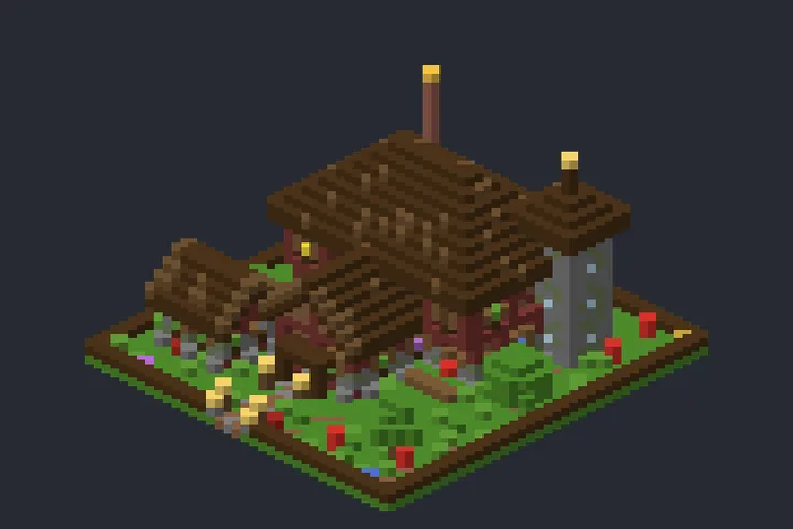 Casa de Fantasia da Enseada no Minecraft