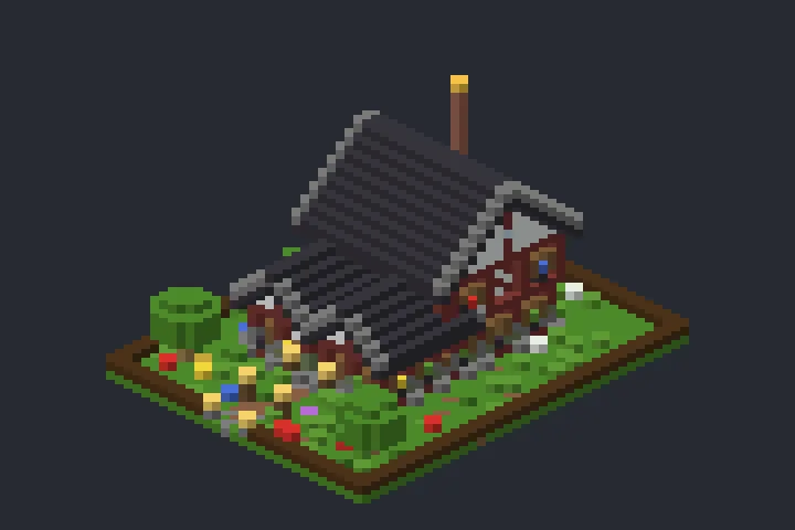 Casa de Fantasia da Montanha no Minecraft
