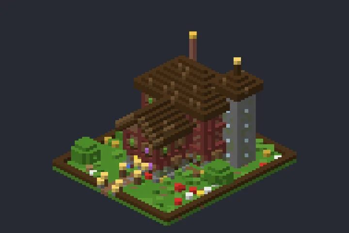 Casa de Fantasia do Sol no Minecraft