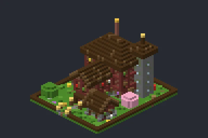 Casa de Fantasia do Verão no Minecraft
