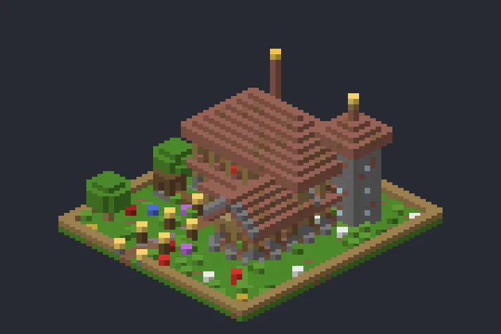 Casa de Fazenda do Recanto no Minecraft