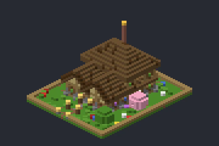 Casa de Fazenda do Sol no Minecraft