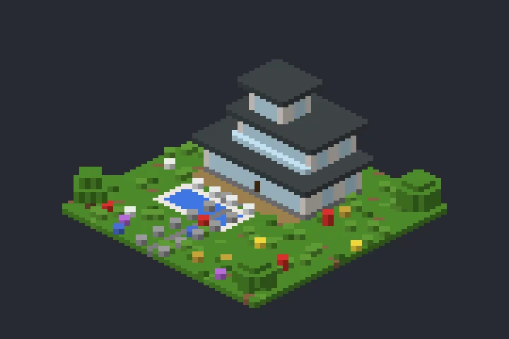 Casa de Vidro da Campina no Minecraft