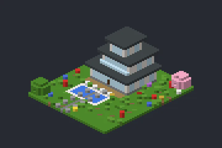 Casa de Vidro da Clareira no Minecraft
