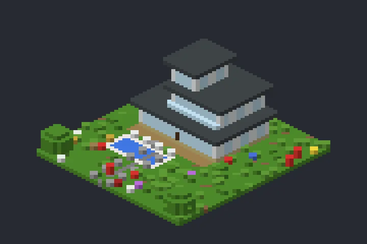 Casa de Vidro da Montanha no Minecraft