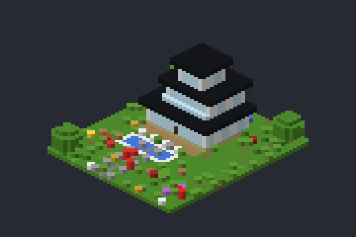 Casa de Vidro da Neblina no Minecraft