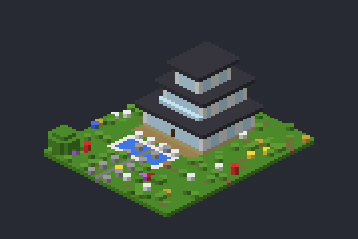 Casa de Vidro do Lago no Minecraft