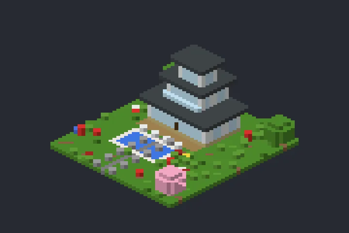 Casa de Vidro do Riacho no Minecraft