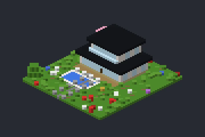 Casa de Vidro do Vale no Minecraft