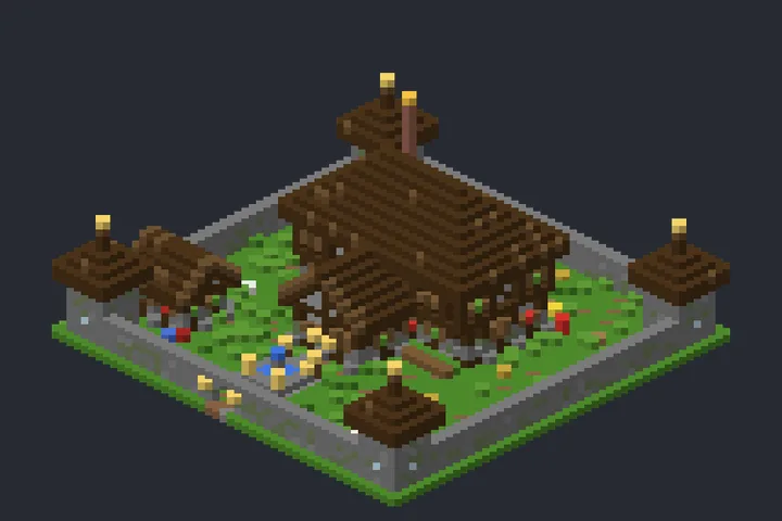 Casa do Burgo da Serra no Minecraft
