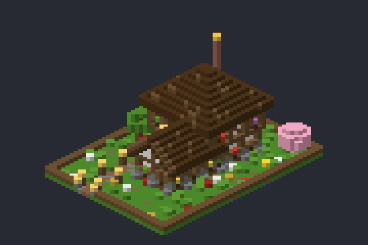 Casa do Burgo das Pedras no Minecraft