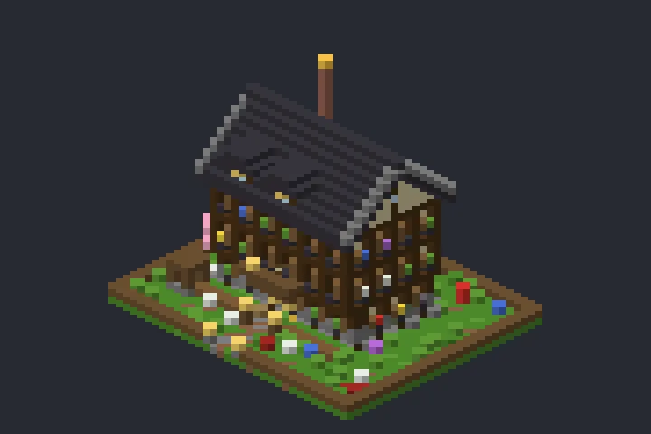Casa do Burgo do Lírio no Minecraft