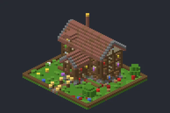 Casa do Burgo do Outono no Minecraft