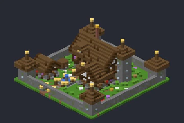 Casa do Burgo do Vale no Minecraft