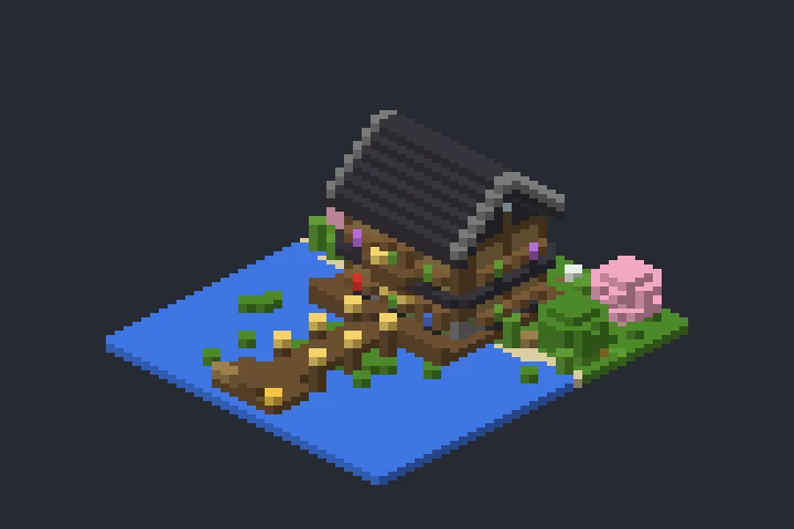 Casa do Pescador do Planalto no Minecraft