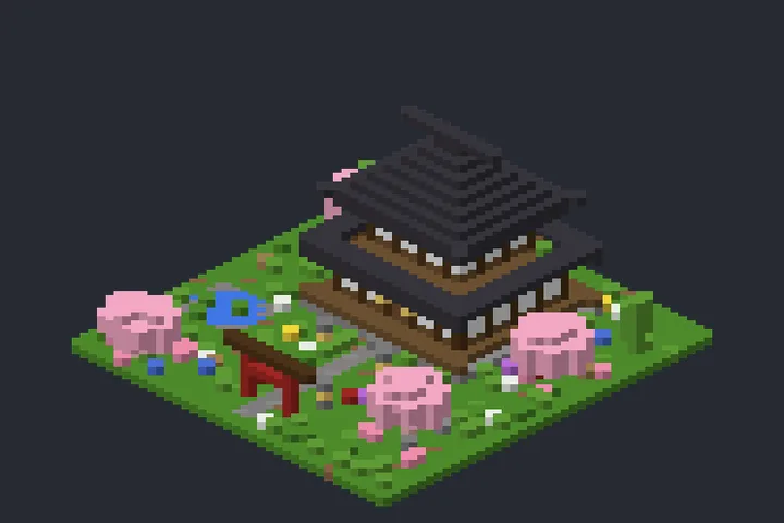 Casa do Samurai da Floresta no Minecraft