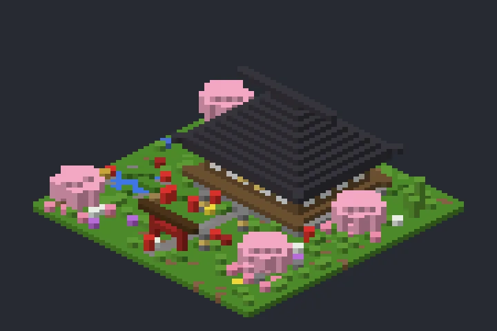 Casa do Samurai da Lua no Minecraft