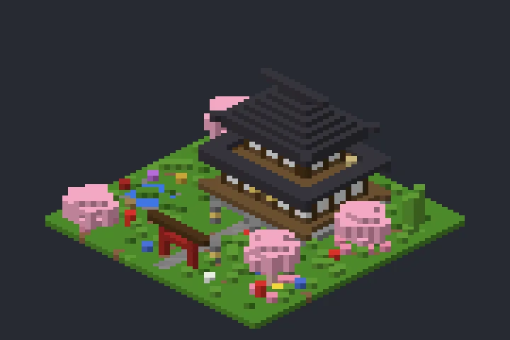 Casa do Samurai do Campo no Minecraft