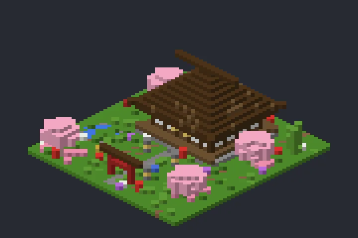 Casa do Samurai do Planalto no Minecraft