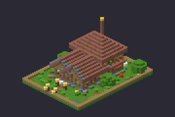 Casa do Sítio do Jardim no Minecraft