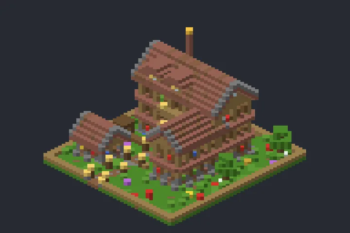 Casa do Sítio do Verão no Minecraft