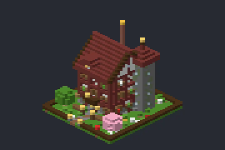 Casa Encantada do Ipê no Minecraft