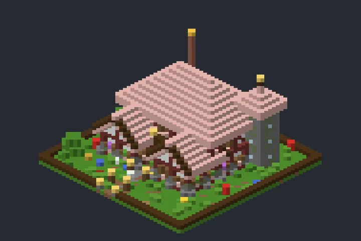 Casa Encantada do Lírio no Minecraft