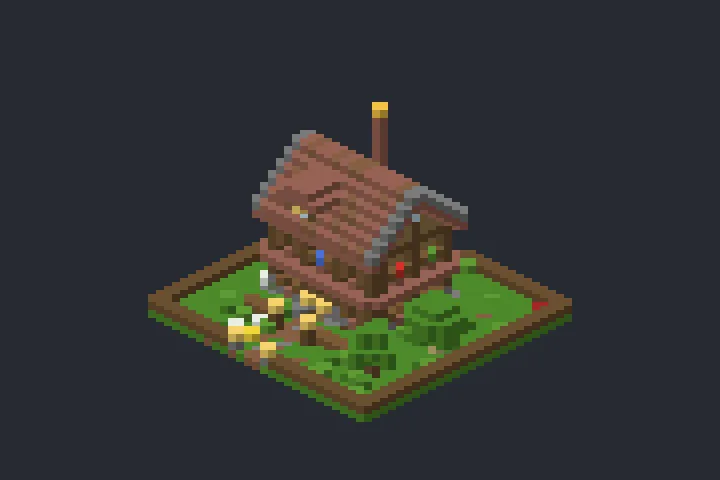 Casa Inicial do Pôr do Sol no Minecraft