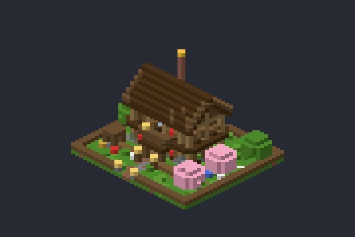Casa Inicial do Riacho no Minecraft