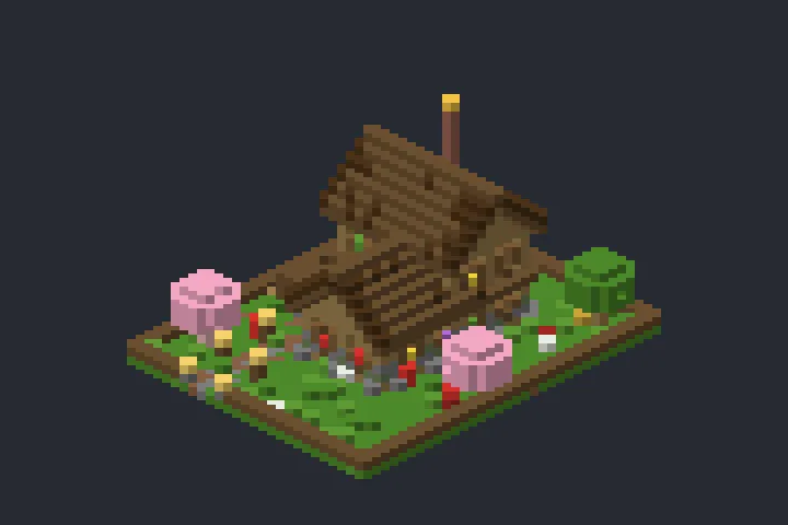 Casa Inicial do Vale no Minecraft