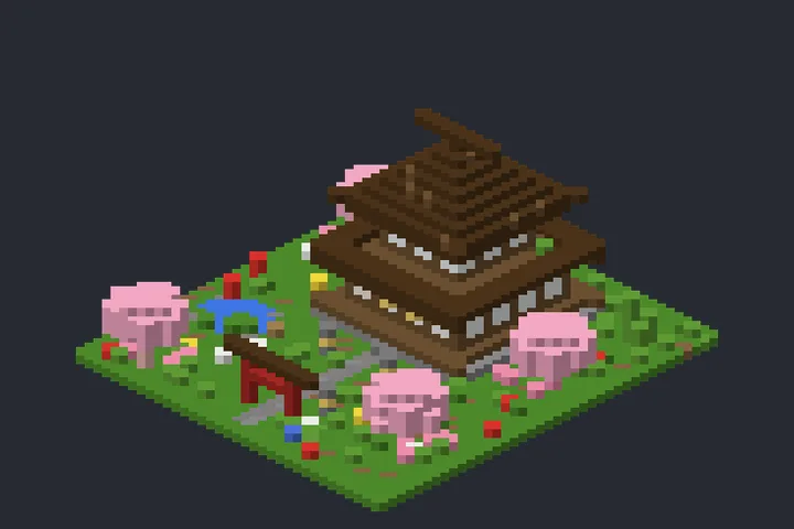 Casa Japonesa da Trilha no Minecraft