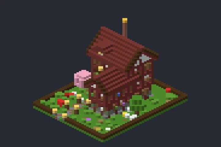 Casa Mágica da Aurora no Minecraft