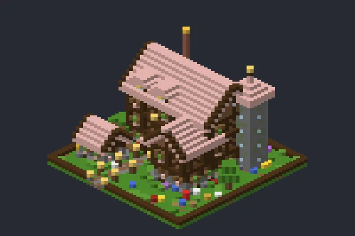 Casa Mágica da Ponte no Minecraft