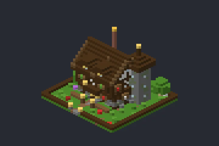 Casa Mágica do Salgueiro no Minecraft