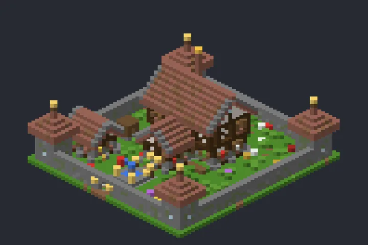Casa Medieval da Brisa no Minecraft