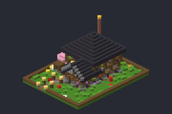 Casa Medieval da Floresta no Minecraft