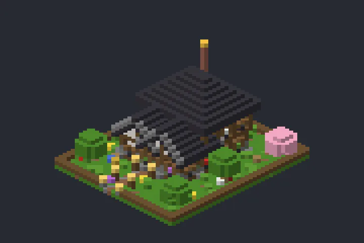 Casa Medieval do Moinho no Minecraft